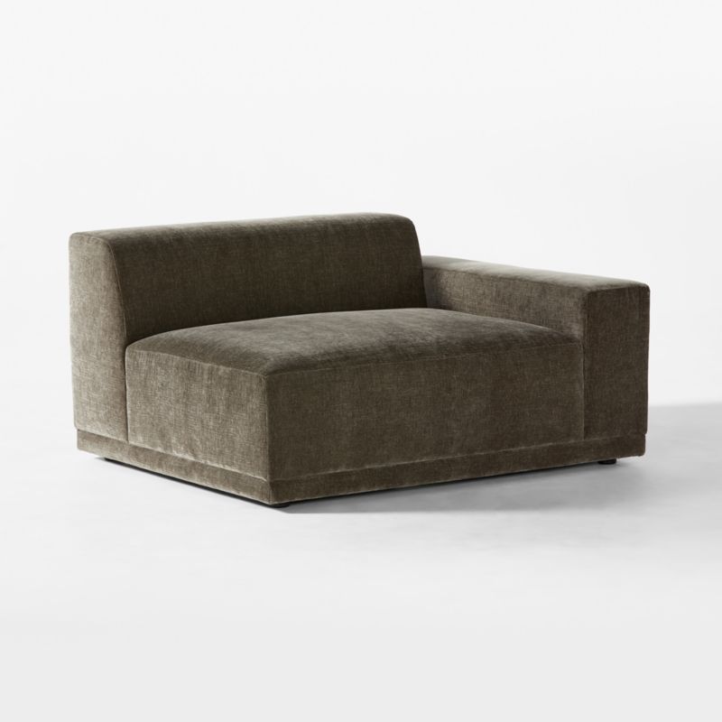 Faible Grey Performance Velvet Right-Arm Chair - image 4 of 8