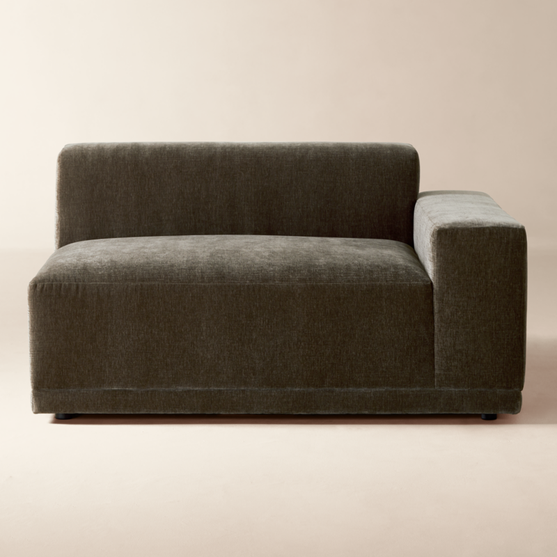 Faible Grey Performance Velvet Deep Depth Right-Arm Chair - image 0 of 7