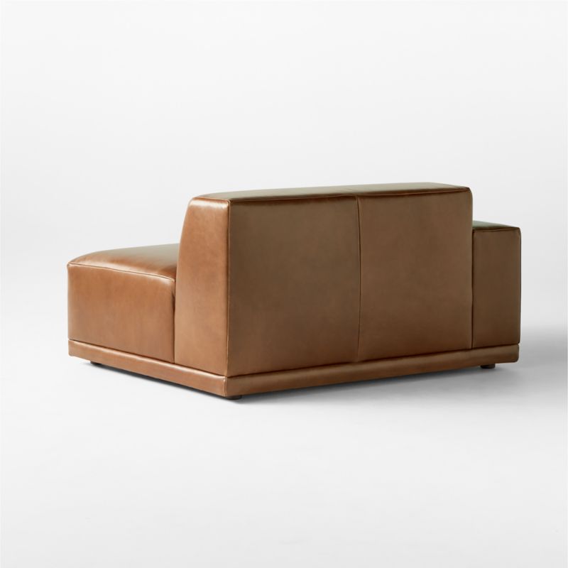 Faible Brown Leather Left-Arm Chair - image 5 of 10