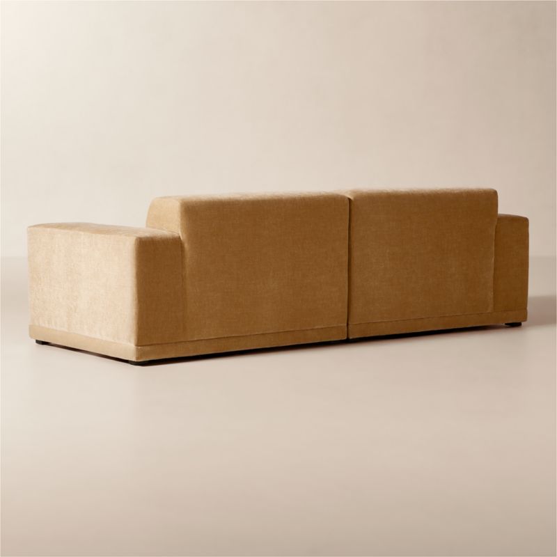 Faible 2-Piece Wheat Performance Chenille Standard Depth Sectional Sofa - image 4 of 7