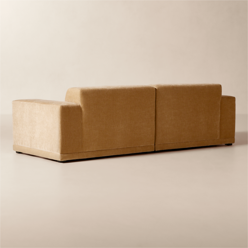 Faible 2-Piece Wheat Performance Chenille Standard Depth Sectional Sofa - image 4 of 10