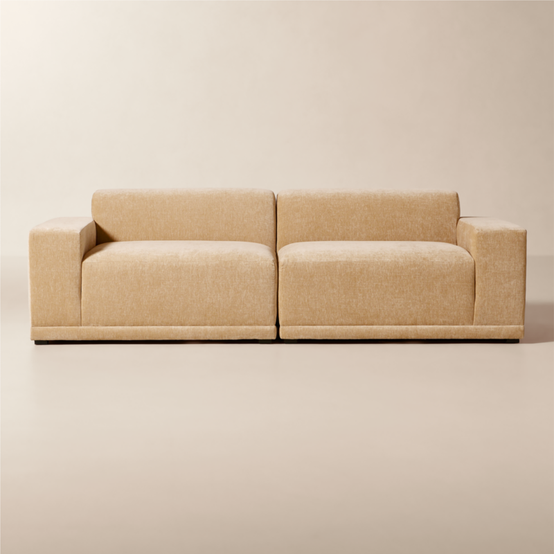 Faible 2-Piece Wheat Performance Chenille Standard Depth Sectional Sofa - image 0 of 10