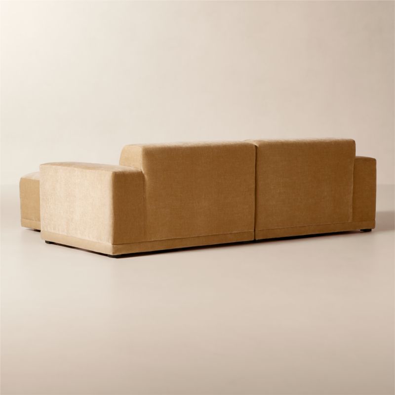 Faible 3-Piece Wheat Performance Chenille Standard Depth Sectional Sofa with Ottoman - image 4 of 7