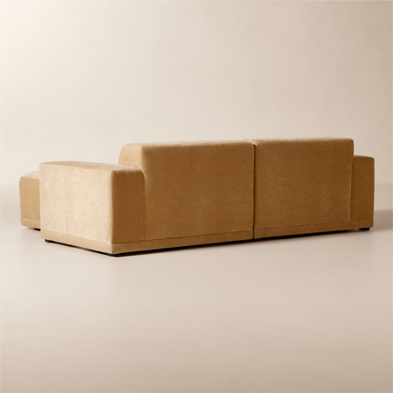Faible 3-Piece Wheat Performance Chenille Standard Depth Sectional Sofa with Ottoman - image 4 of 10
