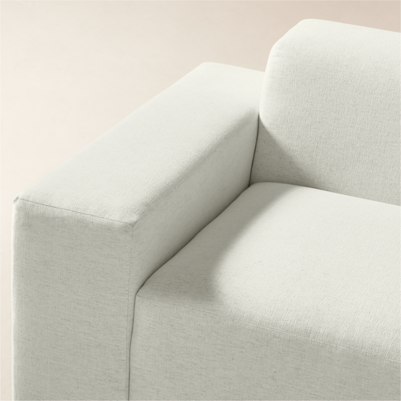 Faible 2-Piece White Performance Fabric Deep Depth Sectional Sofa - image 5 of 10