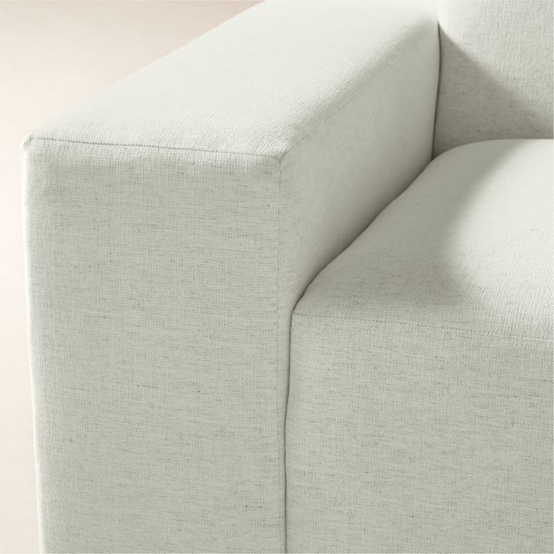 Faible 2-Piece White Performance Fabric Deep Depth Sectional Sofa - image 6 of 8