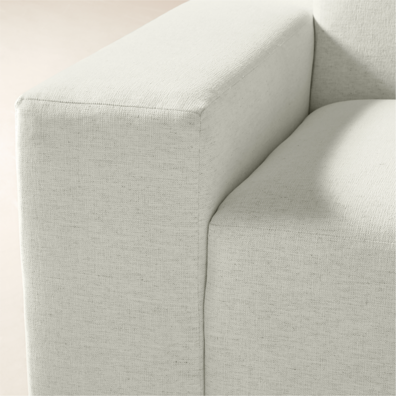 Faible 2-Piece White Performance Fabric Deep Depth Sectional Sofa - image 6 of 10