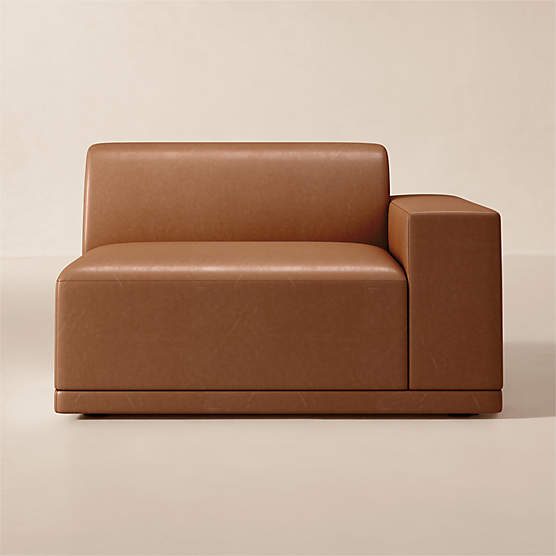 Faible Leather Standard Depth Right-Arm Chair
