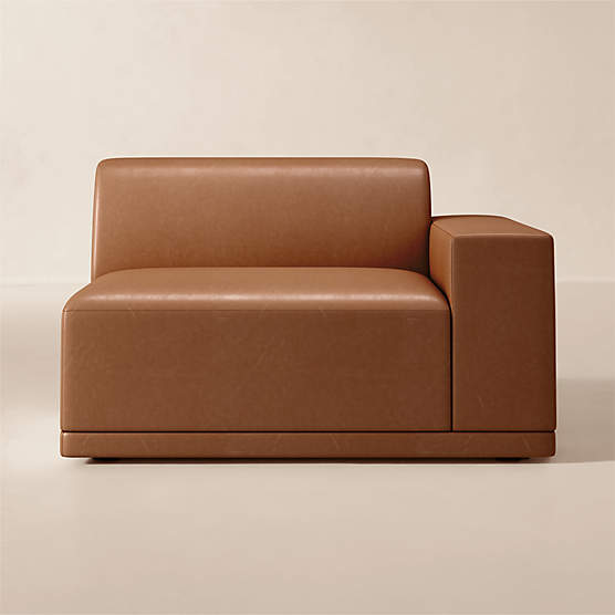 Faible Leather Standard Depth Right-Arm Chair