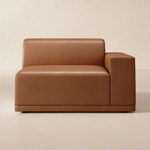 Faible Leather Standard Depth Right-Arm Chair