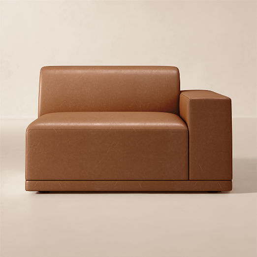 Faible Leather Standard Depth Right-Arm Chair
