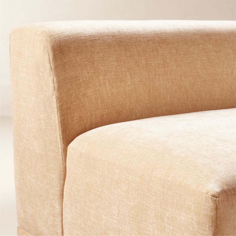 Faible Wheat Performance Chenille Standard Depth Armless Chair - image 5 of 7