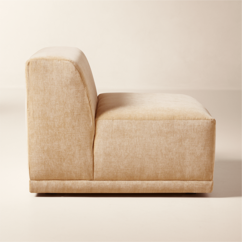 Faible Wheat Performance Chenille Standard Depth Armless Chair - image 3 of 7