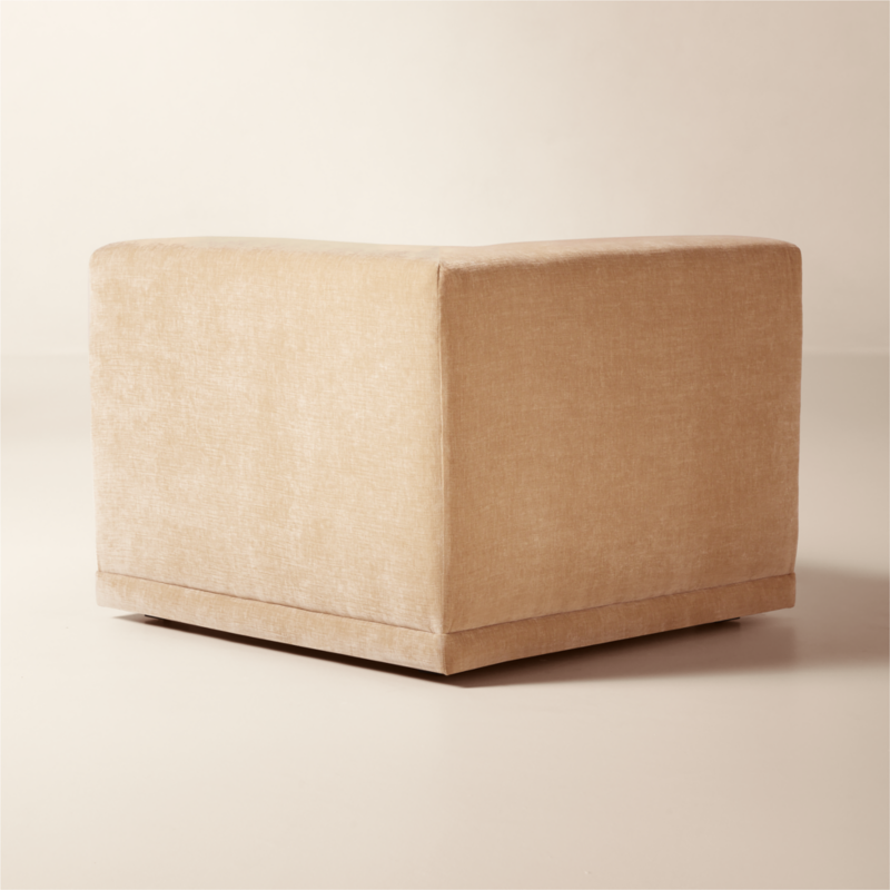Faible Standard Depth Wheat Performance Chenille Corner Chair - image 4 of 8