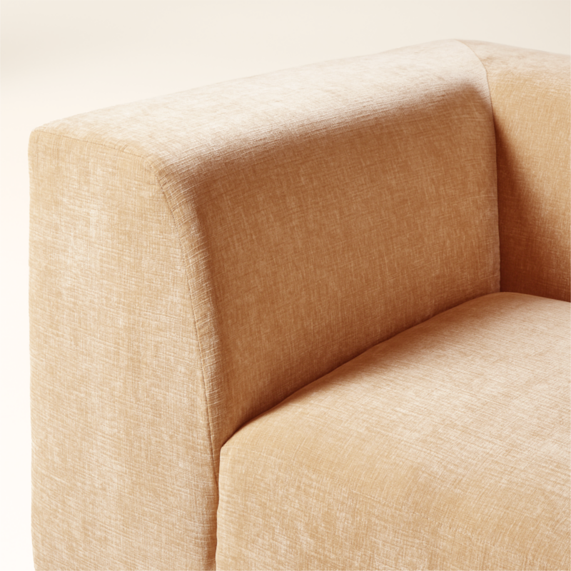 Faible Standard Depth Wheat Performance Chenille Corner Chair - image 5 of 8