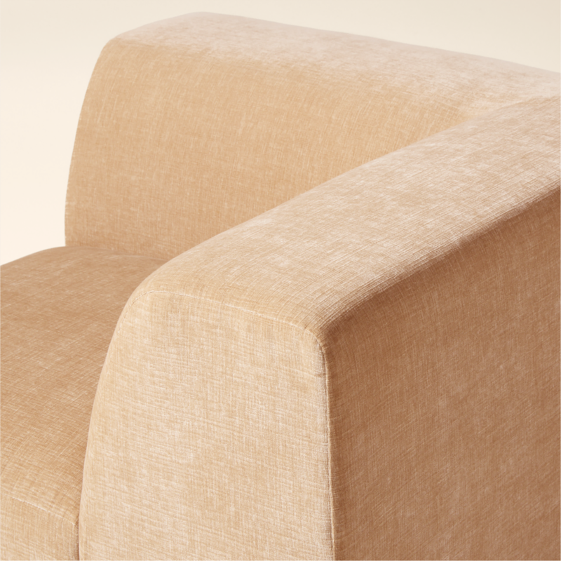 Faible Standard Depth Wheat Performance Chenille Corner Chair - image 6 of 8