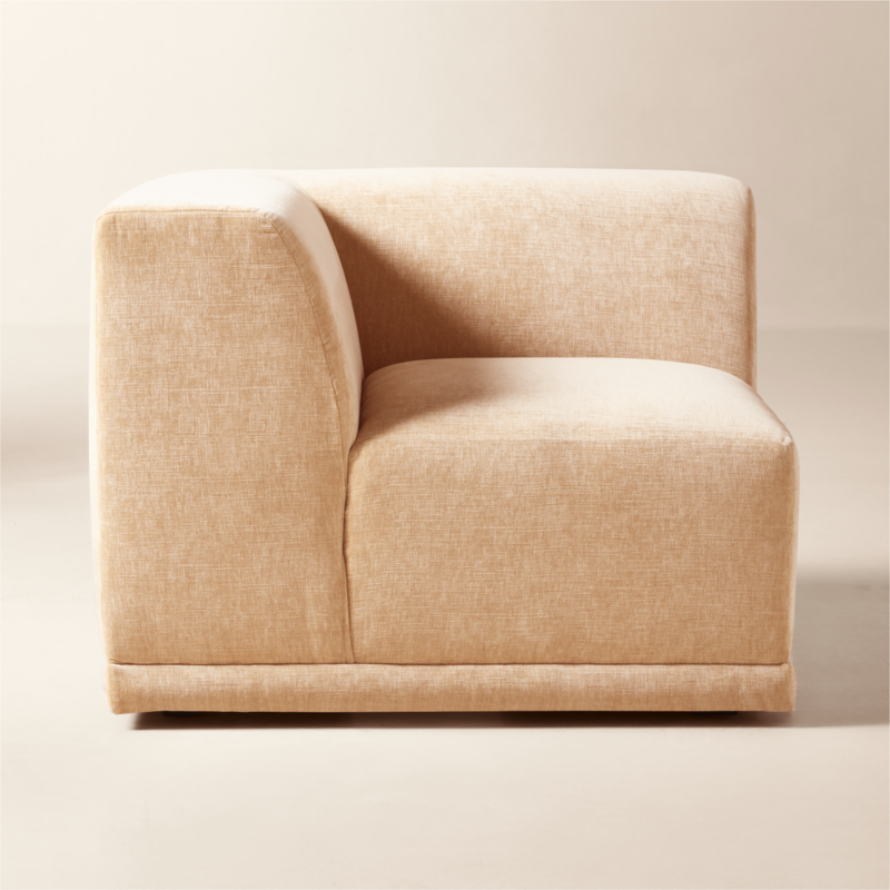 Faible Standard Depth Wheat Performance Chenille Corner Chair - image 0 of 8