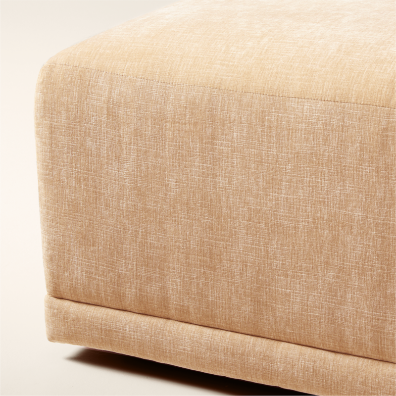 Faible Standard Depth Wheat Performance Chenille Ottoman - image 3 of 5