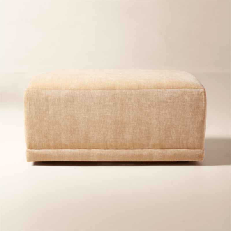 Faible Standard Depth Wheat Performance Chenille Ottoman - image 0 of 5