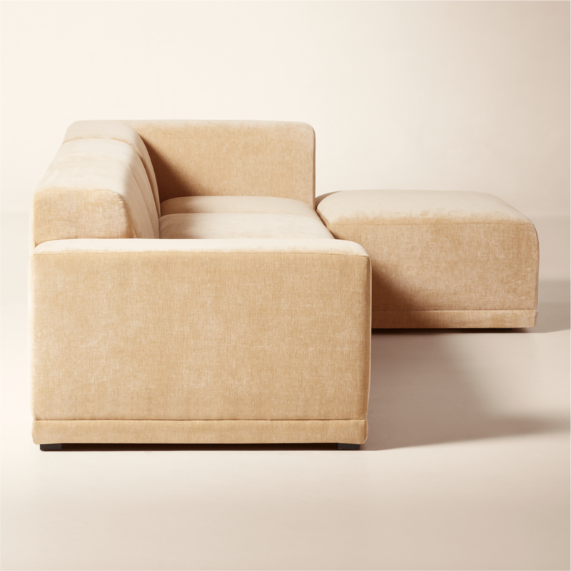 Faible 4-Piece Modular Left-Arm Wheat Performance Chenille Standard Depth Sectional Sofa - image 4 of 13