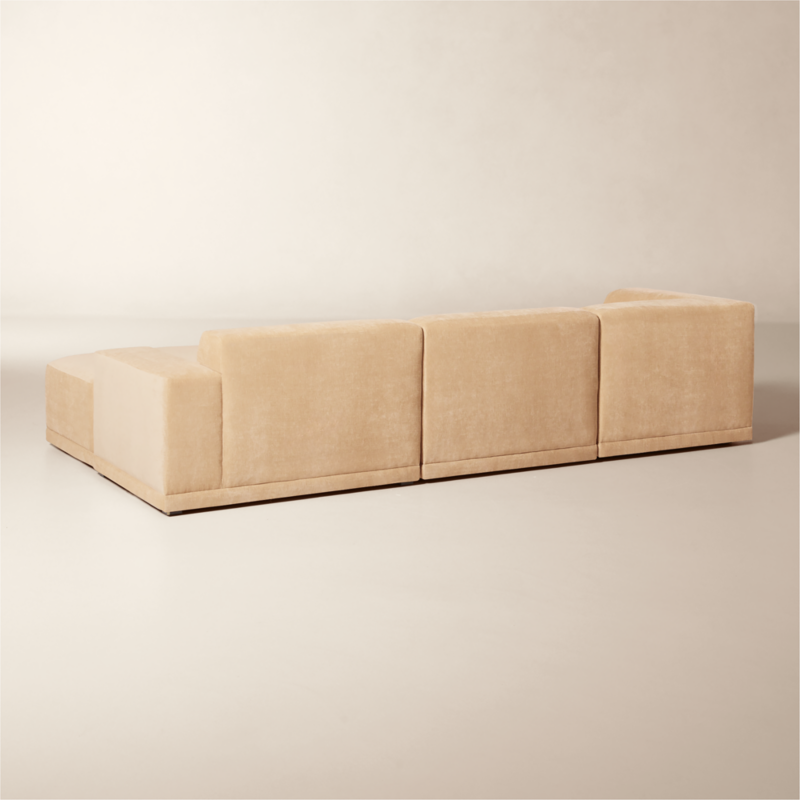 Faible 4-Piece Modular Right-Arm Wheat Performance Chenille Standard Depth Sectional Sofa - image 5 of 13