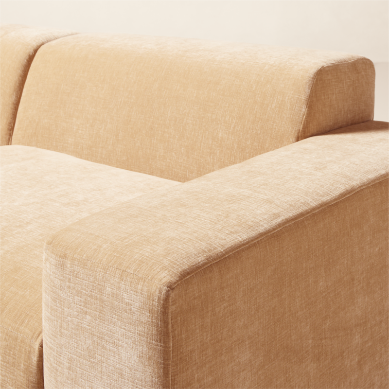 Faible 6-Piece Modular Right-Arm Wheat Performance Chenille Standard Depth Sectional Sofa - image 7 of 13