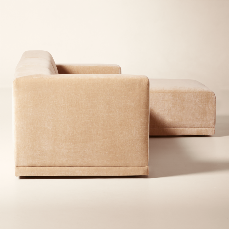 Faible 4-Piece Modular Right-Arm Wheat Performance Chenille Standard Depth Sectional Sofa - image 4 of 13