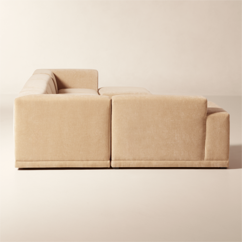 Faible 6-Piece Modular Left-Arm Wheat Performance Chenille Standard Depth Sectional Sofa - image 4 of 13