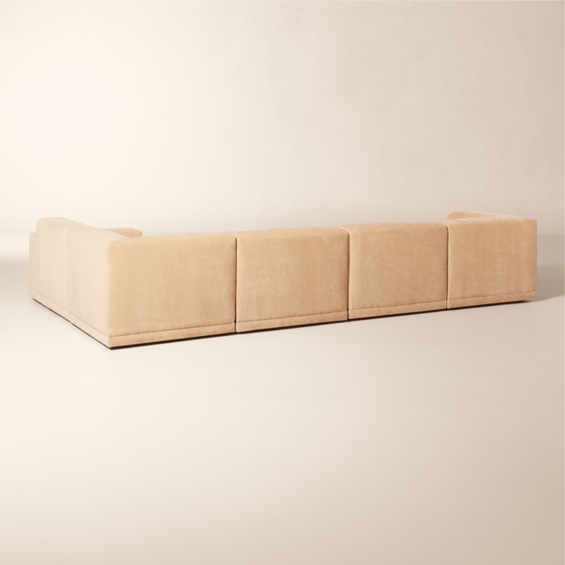 Faible 6-Piece Modular Right-Arm Wheat Performance Chenille Standard Depth Sectional Sofa - image 5 of 13
