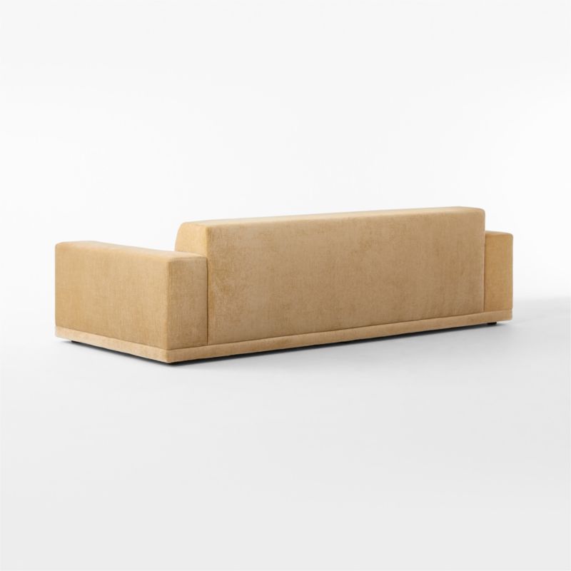 Faible 100" Wheat Performance Velvet Sofa - image 9 of 10