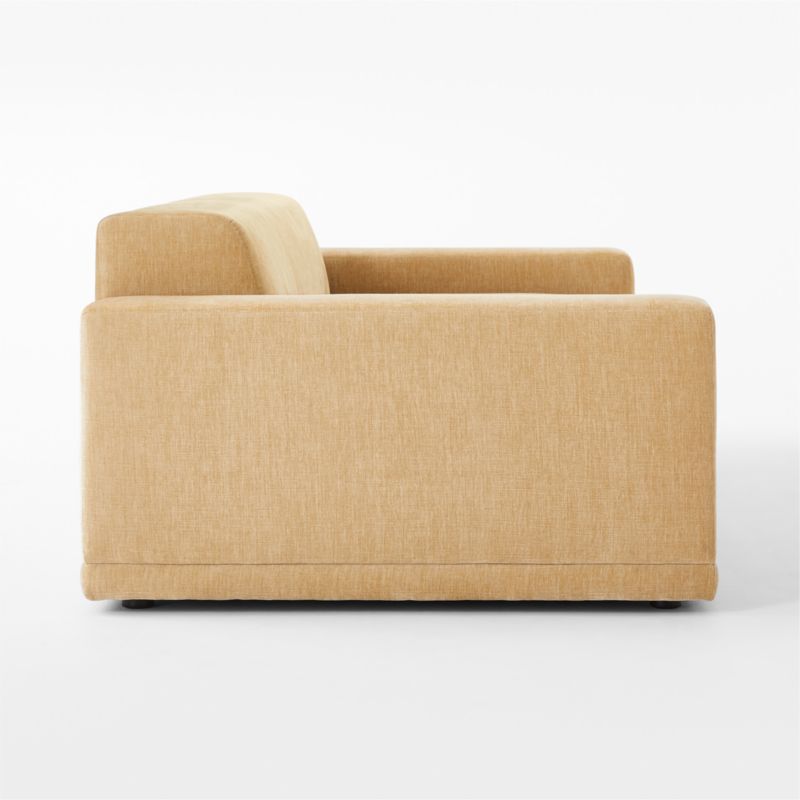 Faible 100" Wheat Performance Velvet Sofa - image 8 of 10