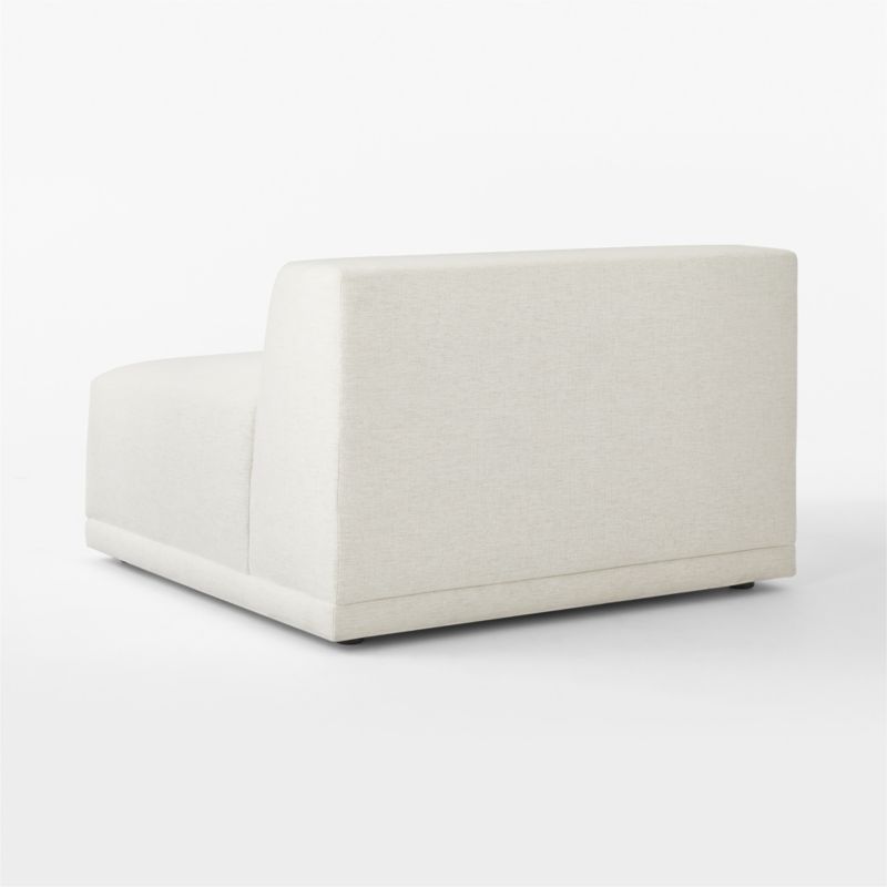 Faible White Performance Fabric Armless Chair - image 8 of 10