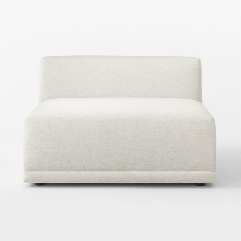 Faible White Performance Fabric Armless Chair - image 5 of 10