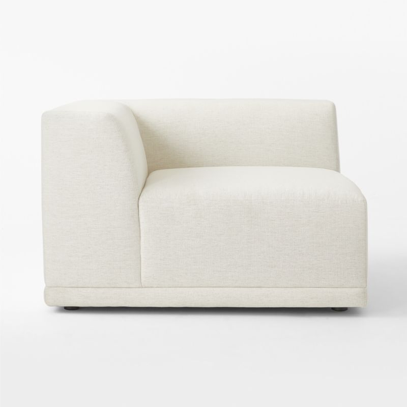 Faible White Performance Fabric Corner Chair - image 5 of 8