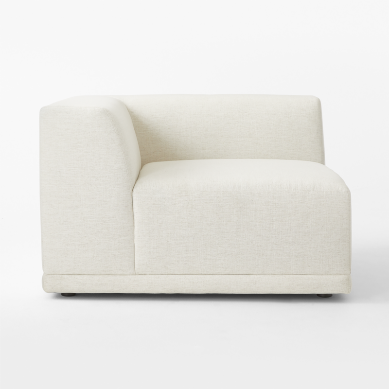 Faible White Performance Fabric Deep Depth Corner Chair - image 5 of 10