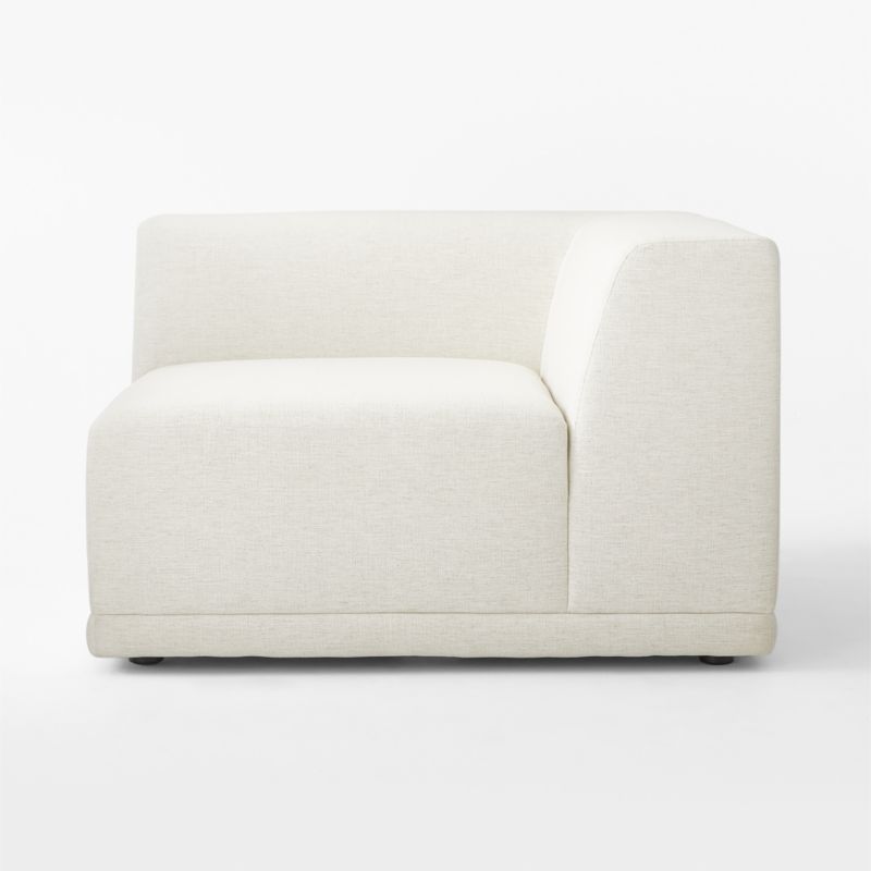 Faible White Performance Fabric Corner Chair - image 3 of 8