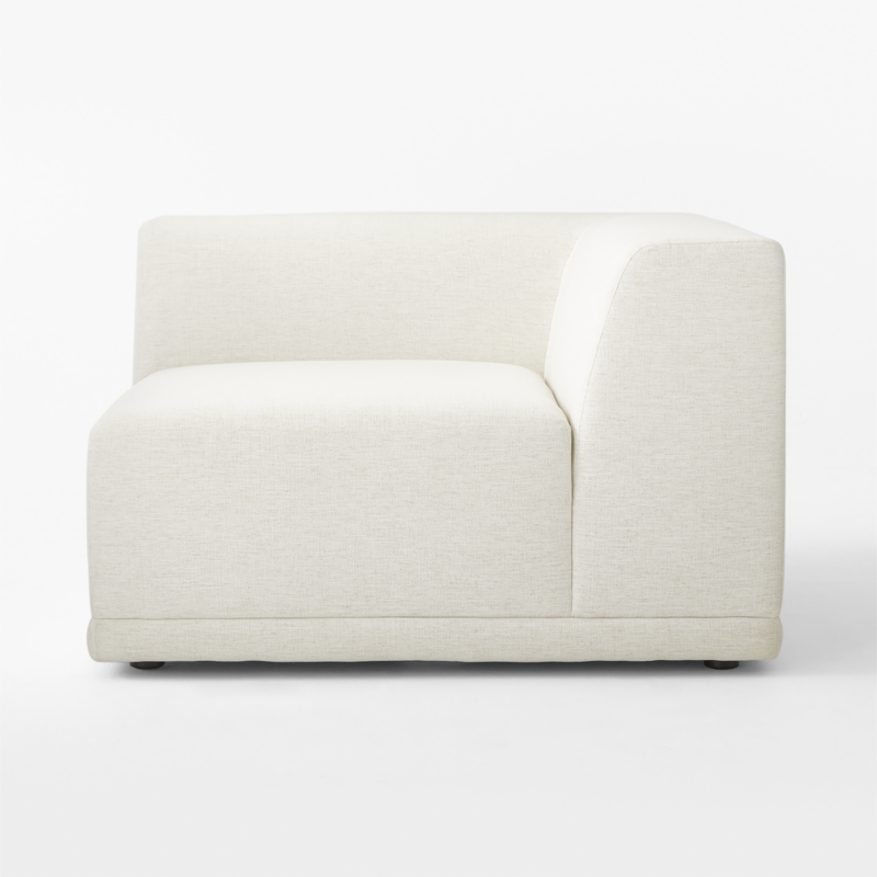 Faible White Performance Fabric Deep Depth Corner Chair - image 3 of 10