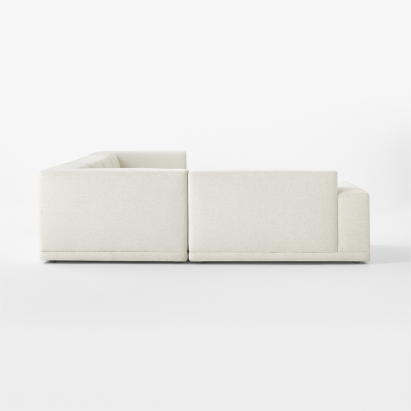 Faible 6-Piece U-Shaped White Performance Fabric Deep Depth Sectional Sofa with Left-Arm - image 6 of 15