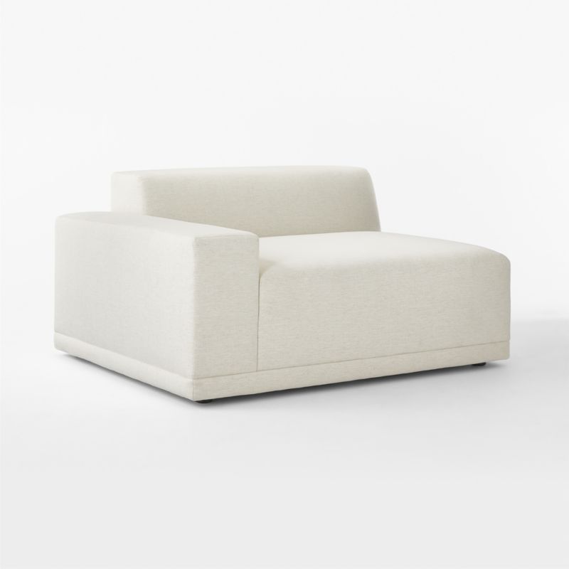 Faible White Performance Fabric Left-Arm Chair - image 6 of 10