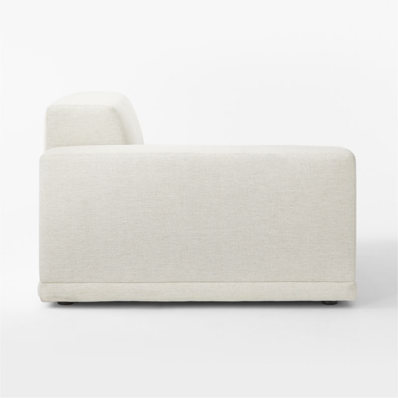 Faible White Performance Fabric Left-Arm Chair - image 7 of 10