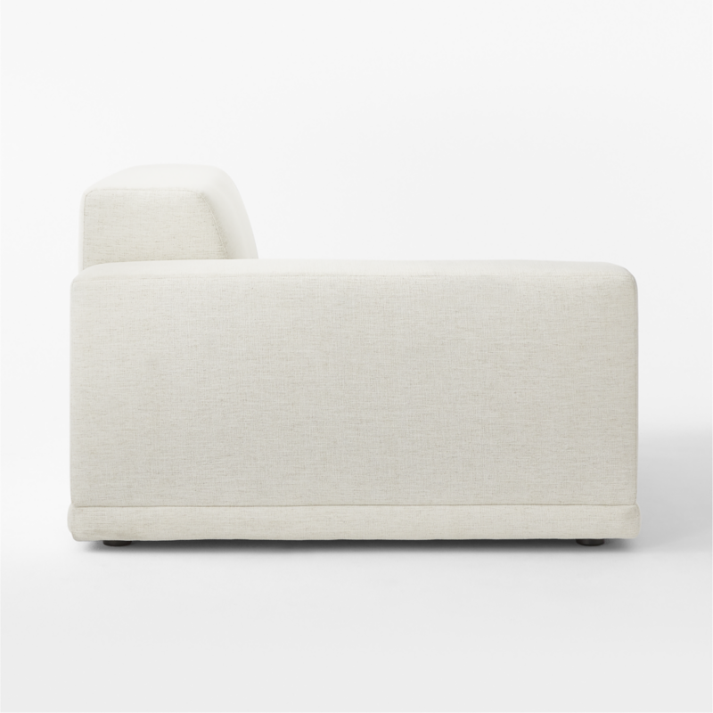 Faible White Performance Fabric Deep Depth Left-Arm Chair - image 5 of 11
