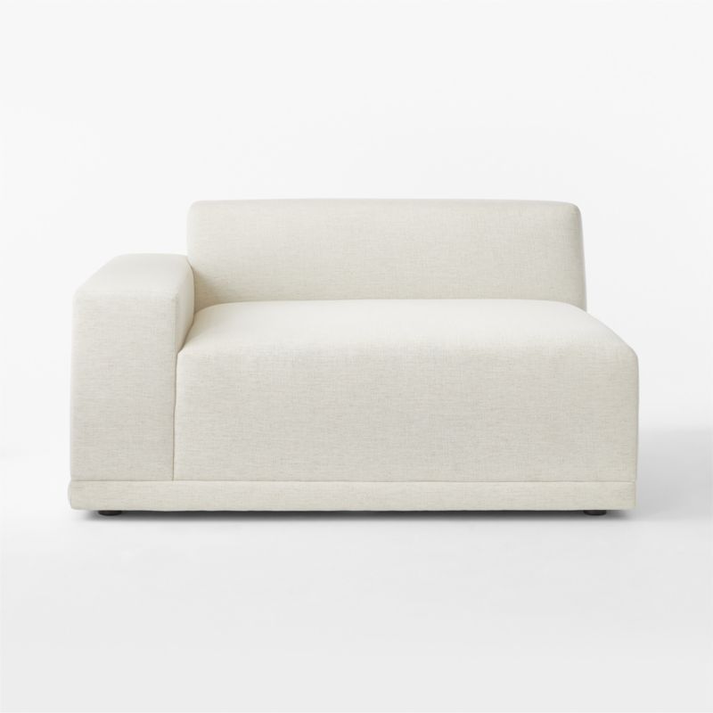 Faible White Performance Fabric Left-Arm Chair - image 5 of 10