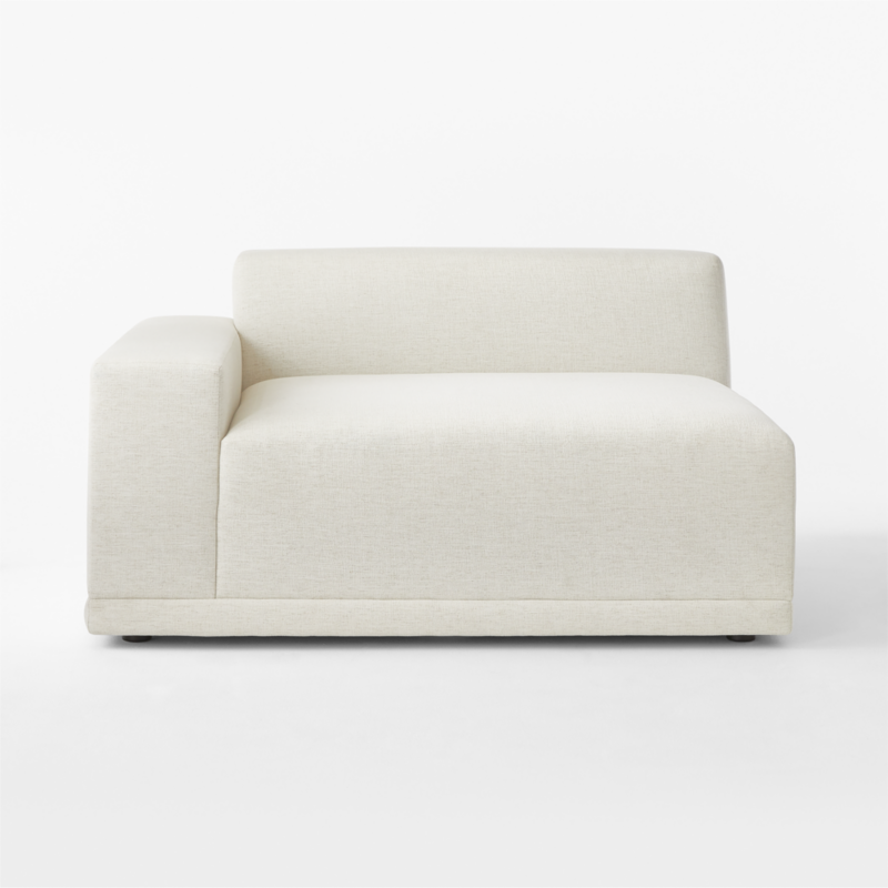 Faible White Performance Fabric Deep Depth Left-Arm Chair - image 3 of 11