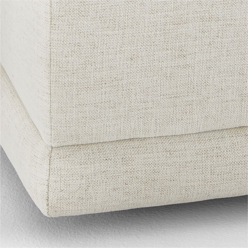 Faible White Performance Fabric Armless Chair - image 9 of 10