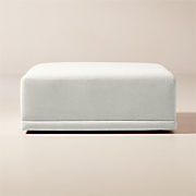 Faible White Performance Fabric Deep Depth Corner Chair
