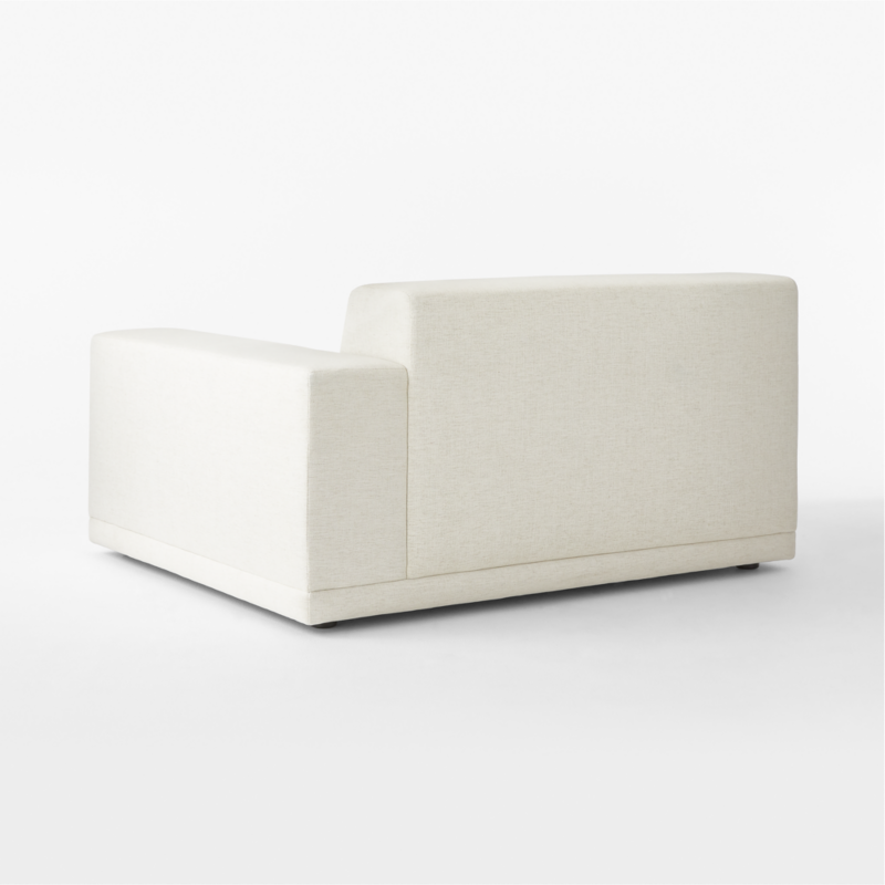 Faible White Performance Fabric Deep Depth Right-Arm Chair - image 4 of 8
