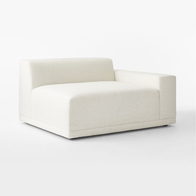 Faible White Performance Fabric Right-Arm Chair - image 4 of 8