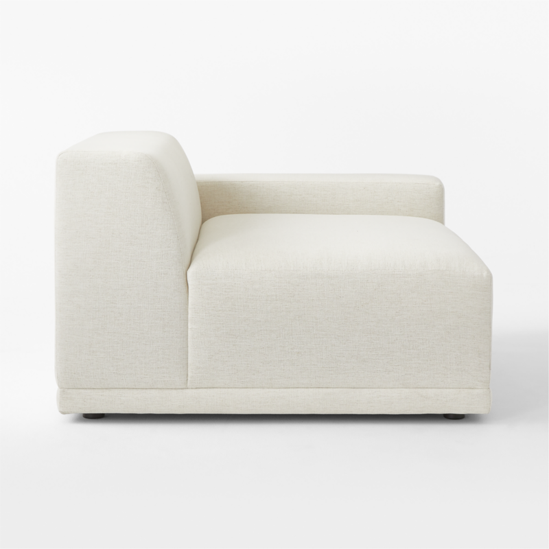 Faible White Performance Fabric Deep Depth Right-Arm Chair - image 3 of 8