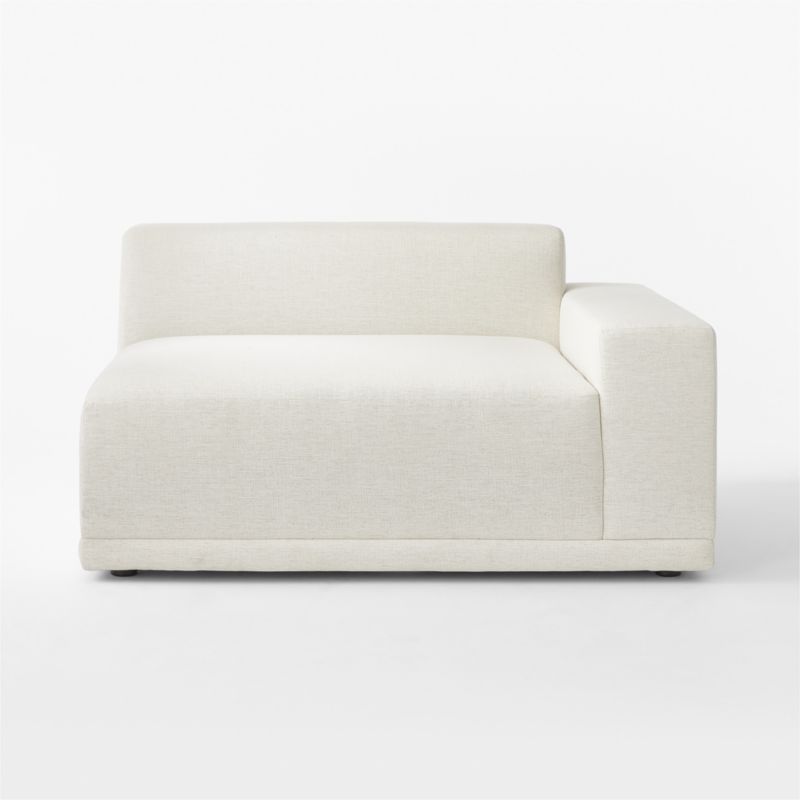 Faible White Performance Fabric Right-Arm Chair - image 3 of 8