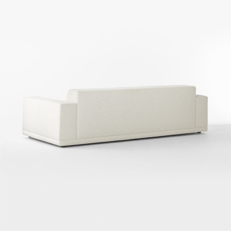 Faible 100" White Performance Fabric Sofa - image 7 of 8